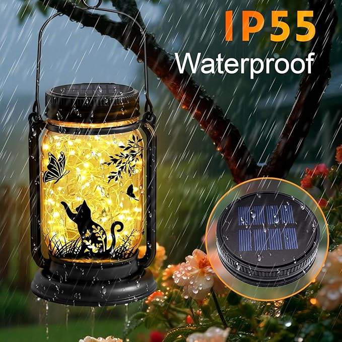 6 Pack Solar Light Replacement Top Replacement Solar Light Parts for Mason Jar LanternOutdoor Decorative Waterproof Table Fairy Lights for Patio Yard Lawn Tree