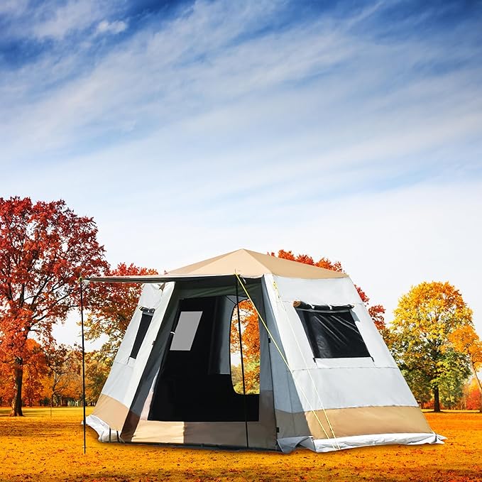 ONTYZZ Large Waterproof Tents Family Tent for Camping Hiking Outdoor Picnic