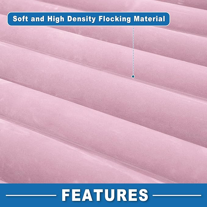 Car Air Mattress Sleeping Mat Comfortable 50.39x30.31x5.91 Back Seat Bed Camping Air Mattress Bed with Pillows for Car SUV