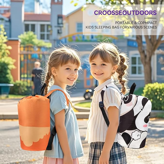 Kids Sleeping Bag for Camping - Lightweight 3 Season Backpacking Sleeping Bag Compact Child Sleeping Bag for Girls and Boys Waterproof Youth Sleeping Bag for Outdoor by Croosseoutdoors