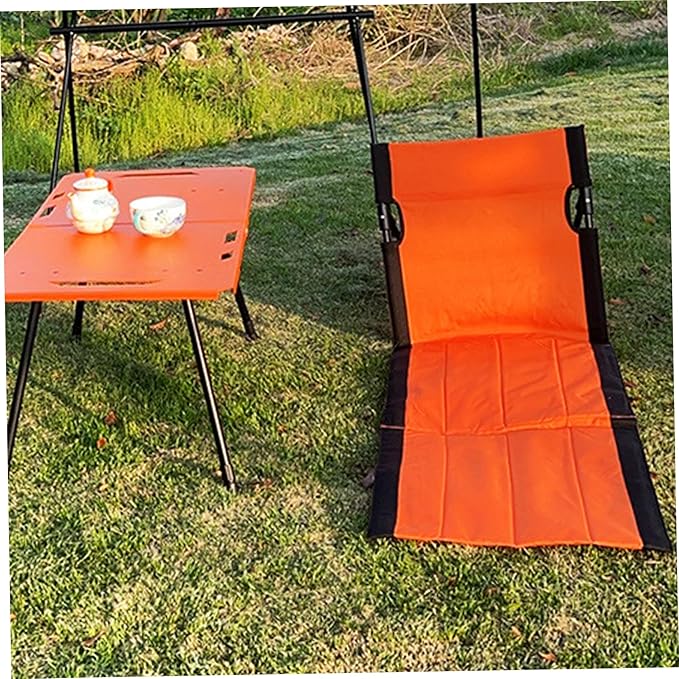 Portable Beach Lounger Reclining Beach Mat 15x43.3x15.8'' Oxford Cloth Waterproof Foldable Beach Lounge Chair Lightweight &amp Portable Beach Lounger for Adults Holidays Camping Park