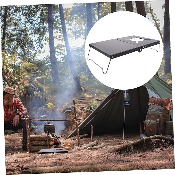Totority Multifunctional Camping Table Lightweight Portable Picnic Desk Sturdy Design for Outdoor Use for Camping Bbqs and Family Gatherings