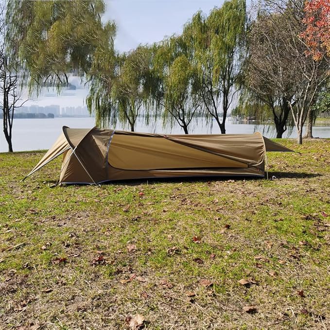 Single Person Tent Ultralight Backpacking Tent Waterproof Hiking Tent for Camping 1 Person Lightweight Camping Tent