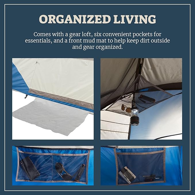Wenzel Modified Dome Camping Tent for Car Camping Traveling Festivals and More