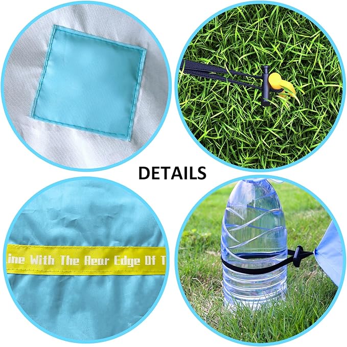 Hatchback Cabana with Magnets 30 Second Setup Privacy Car Tent Lightproof Changing Room for SUVs Vans &amp MPVs Turquoise &amp Blue