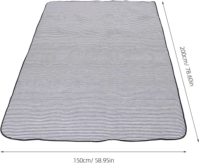 Kisangel Outdoor Picnic Blankets Waterproof Foldable Sandproof Lightweight Portable Beach Mat for Camping Grass Park Beach and Family Outings