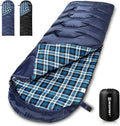 Bessport Sleeping Bag Winter | Flannel Lined 18℉ - 32℉ Extreme 3-4 Season Warm &amp Cool Weather Adult Sleeping Bags Large | Lightweight Waterproof for Camping Backpacking Hiking