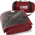 BRAWNTIDE Large Outdoor Waterproof Blanket - Extra Thick Fleece Warm Windproof Sandproof Quilted 82 x 55 Ideal for Beaches Picnics Camping Stadiums Dogs Car