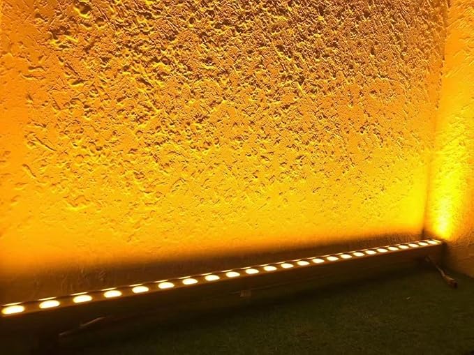 Wrasse Wall Washer Lights Bar Outdoor3000K Sign Lighting Wall Wash Outside 36W Linear Outdoor Landscape Light 38.9 Inches with US Plug 120V for Advertising BillboardsBuilding Commercial Lighting