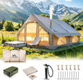 Inflatable Tents for Camping Large Inflatable Camping Tent with Hand Pump Easy Setup Tents for 4-6 People Portable Glamping Tent