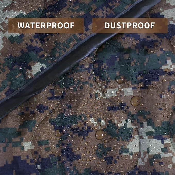 WINWAY Outdoor Down Camping Blanket Military Camping Sleeping Bag with ZipperPackable Waterproof Lightweight Poncho Liner for HikingTravel Stadium