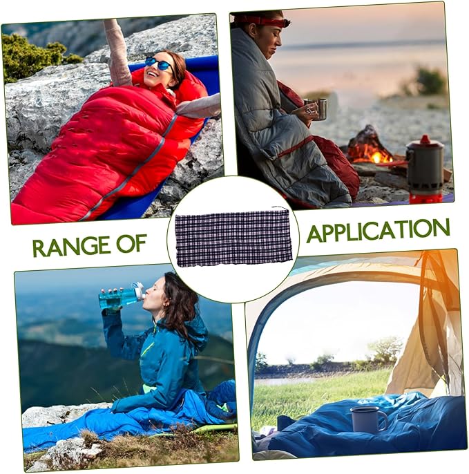 BESTonZON Portable Adult Down Liner with Fleece Lightweight Warm Outdoor Camping Sack for Hiking Picnic Foldable and Wear Resistant Blanket Compact Travel Sleeping Sack for Cold Weather