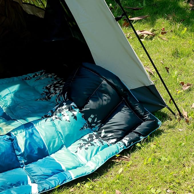 Down Camping BlanketWarm Puffy Lightweight Down Camp Blanket Outdoor Travel Quilt for SleepStadium Hiking 700 Fill Power Water Resistant