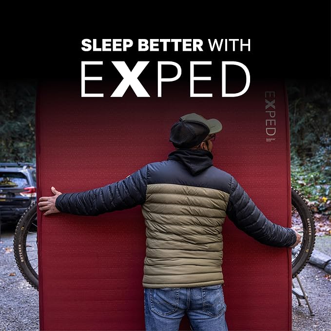Exped MegaMat Max Long X-Wide - Self Inflating Plush Sleeping Mat 6” Foam Pad Pump Included