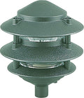 Sea Gull Lighting 9226-95 Single-Light Outdoor Path Fixture with Clear Glass Emerald Green
