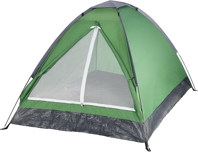 2 Person Camping Tent with Rain Fly and Carrying Bag – Lightweight Outdoor Pop Up Tents for Camping Essentials Music Festivals Backpacking Hiking or Beach Shelter by Wakeman Outdoors