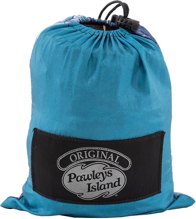 Original Pawleys Island Double Jellyfish Camping Hammock with 2 Tree Straps Triple Stitched Durable Nylon Material Compact Design for Backpacking Travel Beach Backyard Patio Hiking