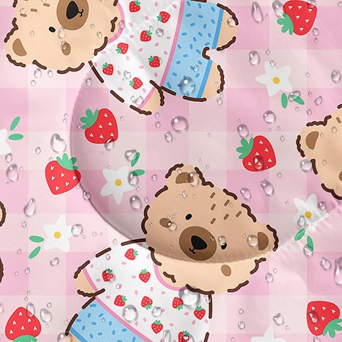 Cute Bear Sleeping Bag for Girls KidsKawaii Milk Tea Waterproof Portable Camping Bag3 Season Warm Cool Weather Lightweight Compact Camping Essentials Gear for Travelling Hiking Yellow