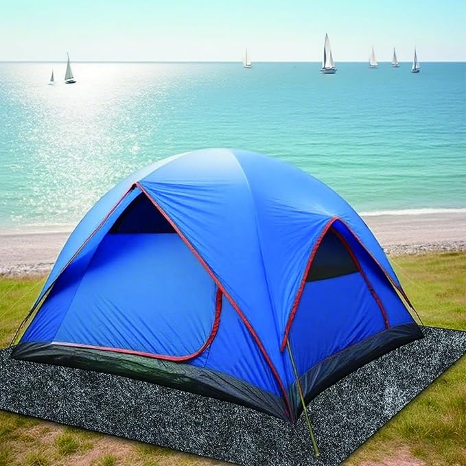 Tent Carpet Mat Camping Floor RugLarge Size 59 * 72 inch Waterproof Durable Portable and Foldable Pad Soft Tent Carpet Mat Blanket Picnic Floor Blanket for Picnic Outdoor Hiking