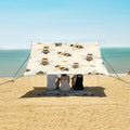 Bees Seamless Pattern Camping Sun Shelter Beach Tent Portable Beach Sun Shade Outdoor Canopy for Camping Trips Fishing Picnic