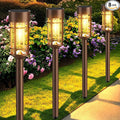 Mancra 8 Pack Solar Outdoor Lights Bright Up to 10 Hrs Solar Lights Outdoor Waterproof Garden Decor for Patio Lawn Yard and Landscape