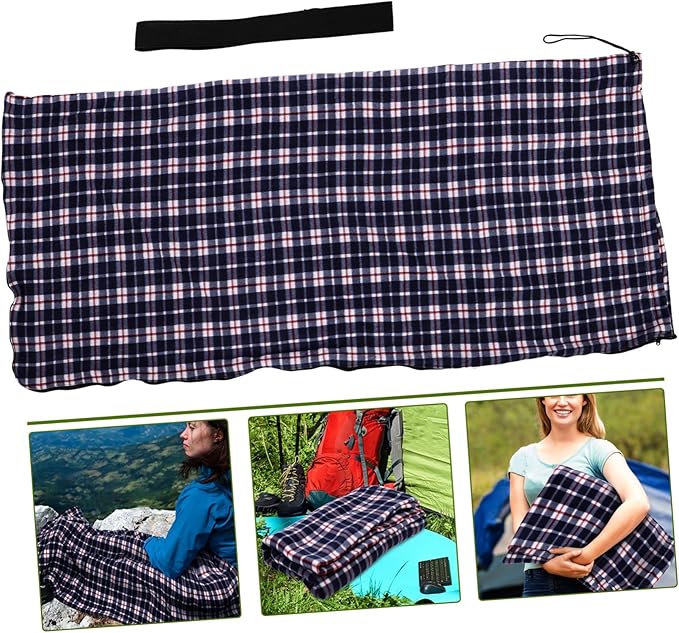 Portable Down Liner for Adults Lightweight Foldable Camping and Hiking Sack with Soft Fleece Warm and Space Saving Outdoor Blanket for Travel Picnic and Backpacking