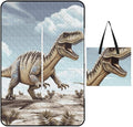Zipper Dinosaur Walking Style Picnic Mat Suitable for Travel Camping Park Or Home Use