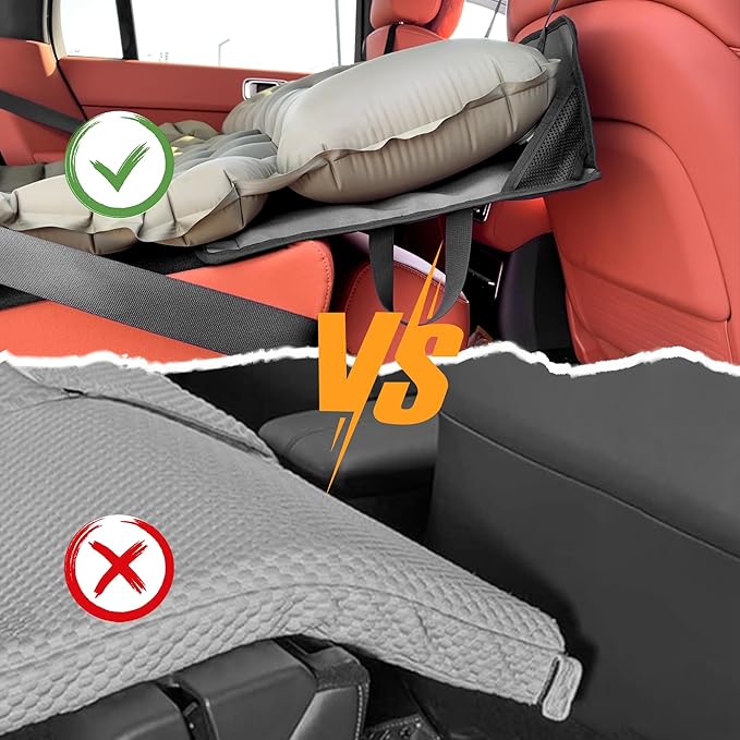 ONTYZZ Car Rear Seat Mattress Extension Plate for Air Mattress Foldable Portable Mattress for Sleeping Increase Vehicles Bed Camping Space