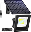 Solar Lights Outdoor 6500K Cool White Solar Flood Lights Waterproof Dusk to Dawn Solar Powered Security Spot Lights for Porch Patio Yard Garage 1 Pack