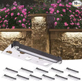 LED Hardscape Light 7 Inch 1.5W Deck Step Paver Wall Garden Pathway Lamp Warm White 2700K 12V Low Voltage AC/DC Outdoor IP65 Waterproof 10 Pack