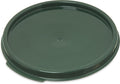 Carlisle FoodService Products Storplus Round Food Storage Container Lid with Stackable Design for Catering Buffets Restaurants Polypropylene (Pp) 2 To 4 Quarts Forest Green (Pack of 12)