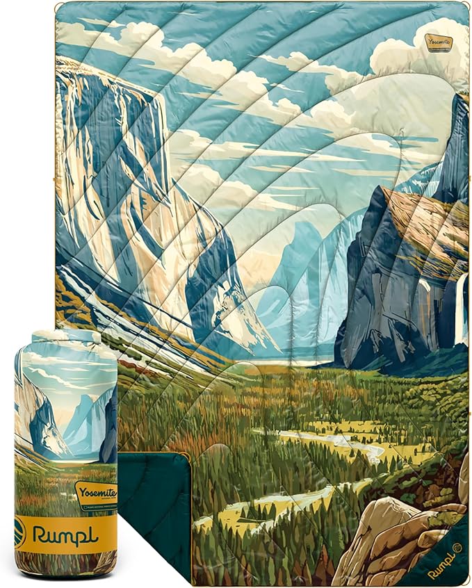 Rumpl Original Puffy National Park Blanket for Camping and Outdoors Yosemite - V3