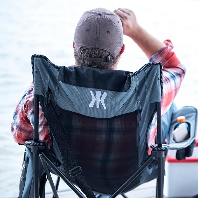 Kijaro Elite Folding Portable Sling Camping Chair - Outdoor Chair - Perfect for Chilling at Outdoor Activities Sports Games &amp Family Events