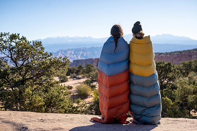 Kelty Galactic Down 30 Degree Sleeping Bag 550 Fill Power RDS Trackable Down Backpacking and Camping Zip Together for 2P Sleeping Bag