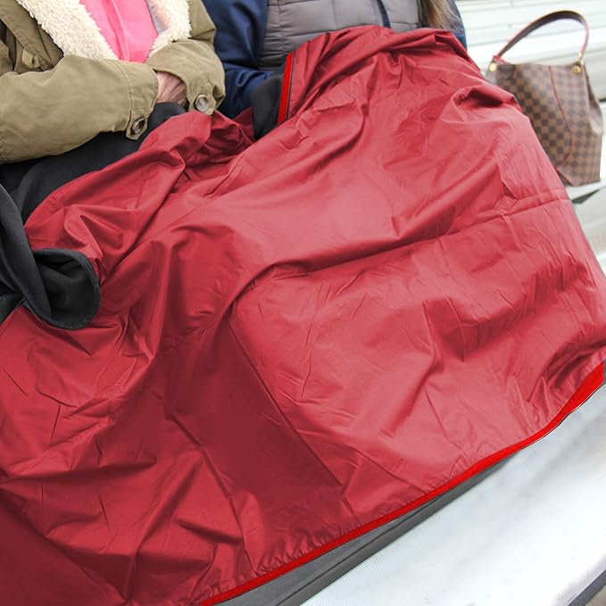 Threadart Outdoor Rainproof &amp Windproof Thick Stadium Blanket | for Camping Picnic Sports Festivals Football Baseball Concerts Parks Beach 55 x 79