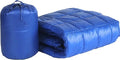 PUFF 50 x 70 High Loft Down Indoor/Outdoor Water Resistant Throw with Extra Strong Nylon Cover Electric Blue