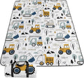 Outdoor Picnic Blanket Portable Ultrasonic Waterproof Picnic Mat Truck Excavator Printed Camping Beach Mat for Sand and Wet Grass Hiking (Truck Excavator L)