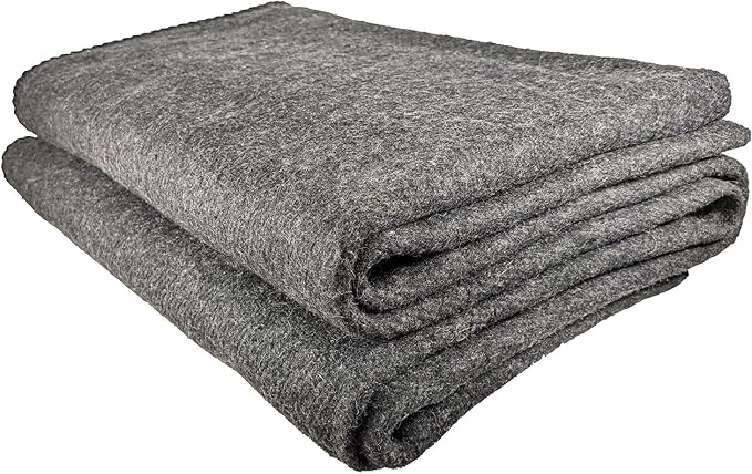 EPG Extra Large Wool Blanket with Zippered Bag | Warm Comfortable Stylish Military | XL Queen/King - 72 x 92 in 80% Wool 5.35 lbs | Camping Outdoor Bedding Emergency Survival Cabin RV