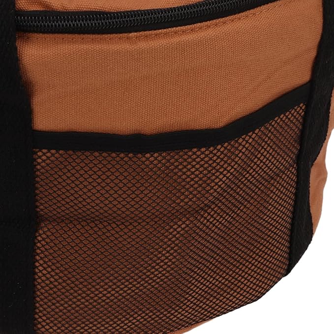 Camping Tableware Carrying Bag 13.7L Large Capacity Waterproof Picnic Flatware Storage Bag Outdoor BBQ Round Storage Bag for Plates Dishes Pots Bowls Utensils
