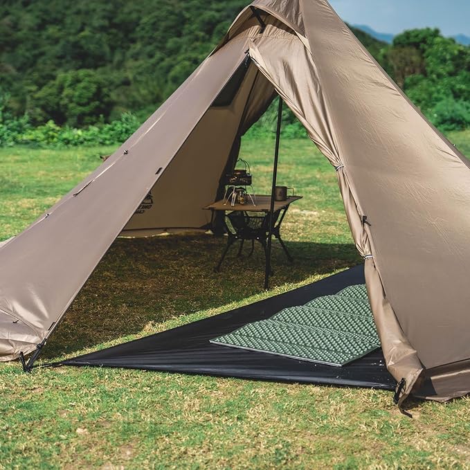 OneTigris Smokey HUT Hot Tent with Stove Jack Ultralight 4 Season Tipi Tent with Snow Skirt &amp Detachable Floor for Camping Hiking Bushcraft Backpacking