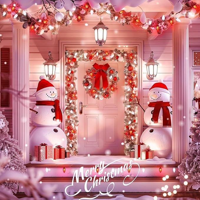 100 Feet Commercia Led Outdoor Christmas Lights Waterproof C9 Christmas String Lights with 100 C9 Strawberry Bulbs Connectable UL Certified for Roofline Patio Holiday Party Backyard Xmas Decor