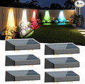 Solar Fence Lights Fence Lights Solar Powered Warm/Cool White and RGB Colors Changing Outdoor Solar Lights IP65 Waterproof for Yard Garage Backyard Railing Step Patio Pool - 6Pack