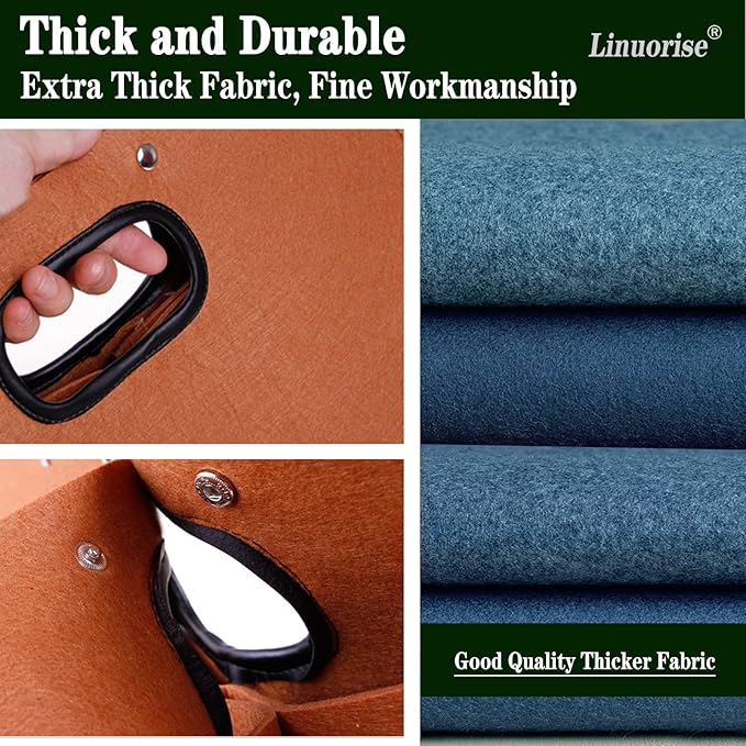 Grill Accessory Storage Bag BBQ Tools Storage Grill Storage Bag Storage Container for Grilling  Men's BBQ Gifts!（Material：Thickened Felt Cloth）