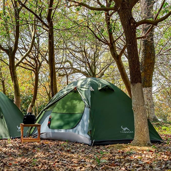 MC TOMOUNT Backpacking Tent 1-2 Person Waterproof Lightweight Double Layer Free-Standing Aluminum Pole for Outdoor Camping Hiking 4 Season