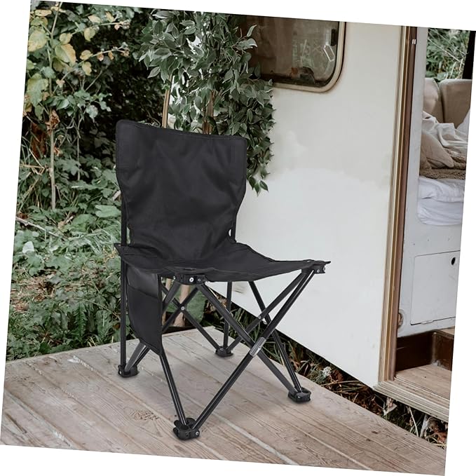 GANAZONO Foldable Camping Chair Portable Fishing Stool Sturdy Design Lightweight and Easy to Carry for Outdoor Adventures Medium