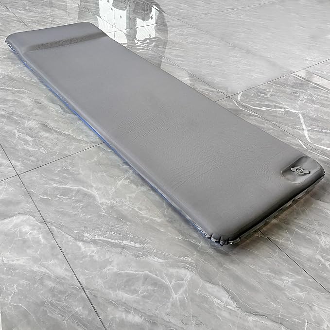 Memory Foam Sleeping Pad 3 Inch Thick Self Inflating Camping Mattress with Pillow Easy Inflate &amp Deflate 9.5 R-Value 4-Season Insulated Mat for Car Tent Travel