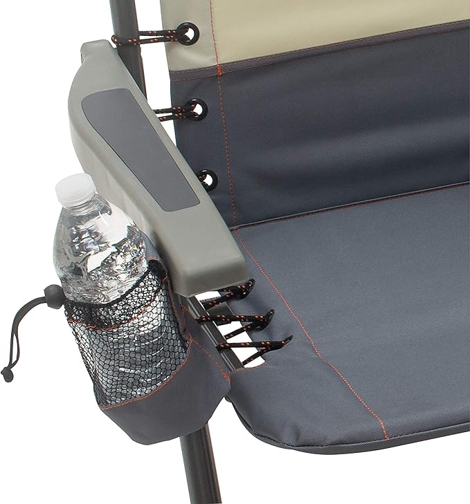 Rio Gear 4-Position Lace-up Suspension Backpack Camping Chair with Removable Backpack Bag