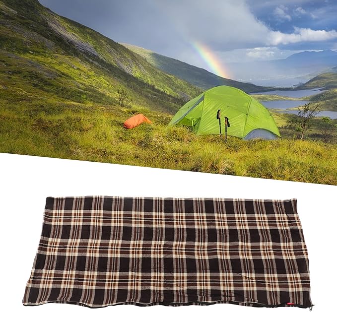 Fleece Sleeping Bag Portable Travel Warm Sleeping Bag Sleeping Bag Liner Ultralight Travel Sleeping Bag for Adults Outdoor Camping Hiking Climbing