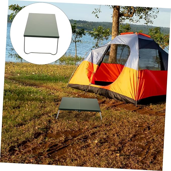 Milisten Folding Camping Table Lightweight Portable Picnic Table for Outdoor BBQ Hiking and Camping Compact Design for and Carrying for Family Gatherings