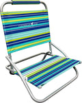 Caribbean Joe Folding Beach Chair 1 Position Lightweight and Portable Foldable Outdoor Camping Accessories Red